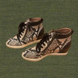 Snake Skin Wedge Sneakers Women’s 9 - Liena Paolo